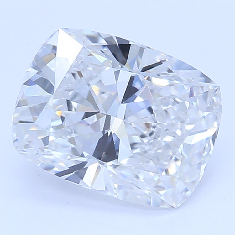 1.31 Carat Cushion Lab Diamond with  Cut Diamond in 14KT  view 1
