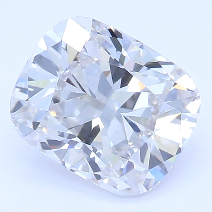 1.01 Carat Cushion Lab Diamond with  Cut Diamond in 14KT  view 1
