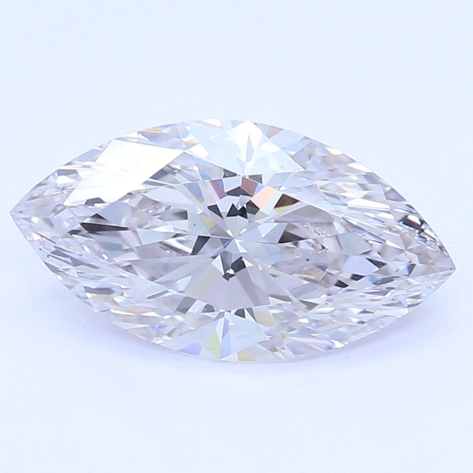 1.06 Carat Marquise Lab Diamond with  Cut Diamond in 14KT  view 1
