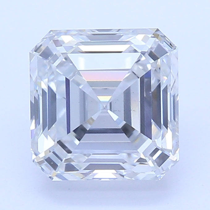 1.12 Carat Asscher Lab Diamond with  Cut Diamond in 14KT  view 1

