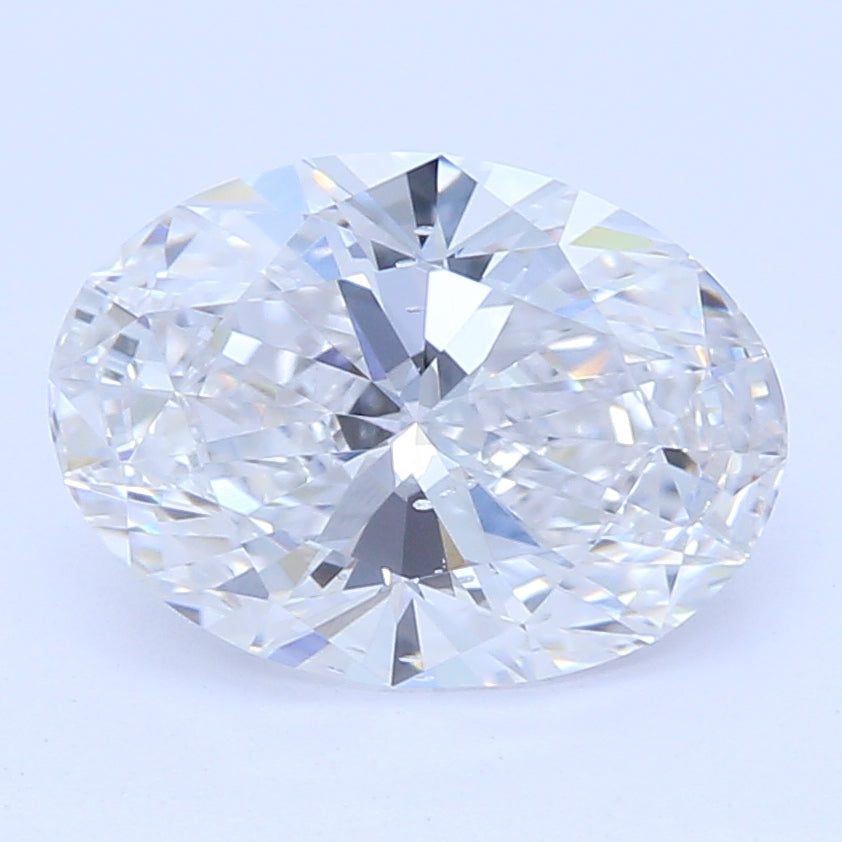 0.94 Carat Oval Lab Diamond with  Cut Diamond in 14KT  view 1
