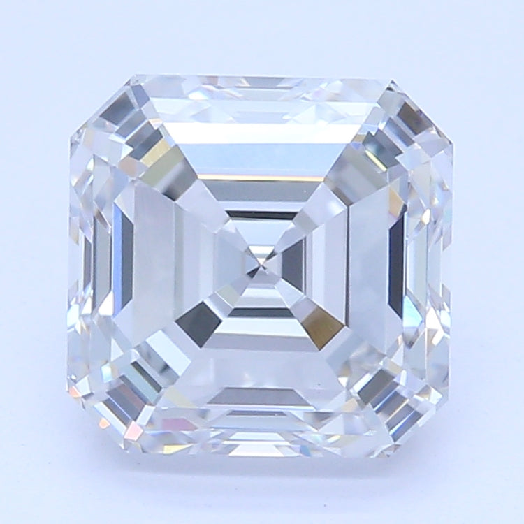 1.2 Carat Asscher Lab Diamond with  Cut Diamond in 14KT  view 1

