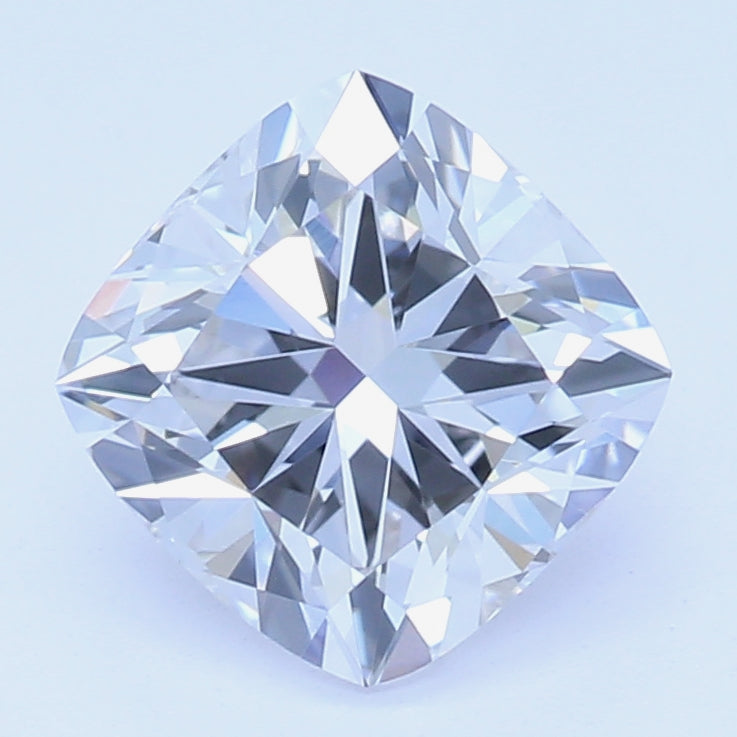 1.06 Carat Cushion Lab Diamond with  Cut Diamond in 14KT  view 1
