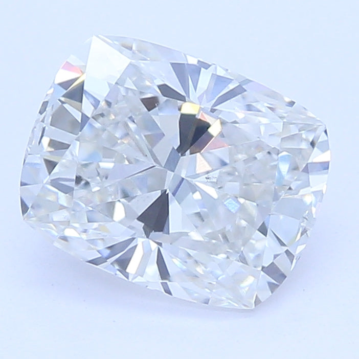 1.01 Carat Cushion Lab Diamond with  Cut Diamond in 14KT  view 1
