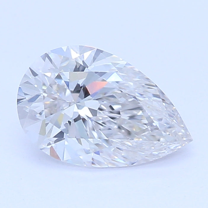 0.56 Carat Pear Lab Diamond with  Cut Diamond in 14KT  view 1
