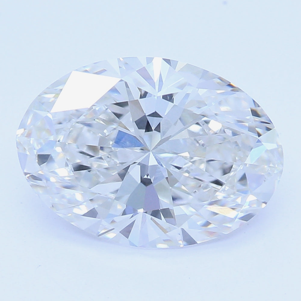 1.99 Carat Oval Lab Diamond with  Cut Diamond in 14KT  view 1
