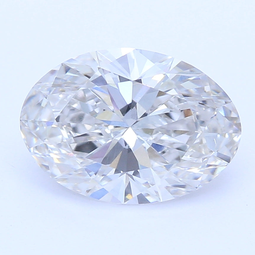 1.21 Carat Oval Lab Diamond with  Cut Diamond in 14KT  view 1
