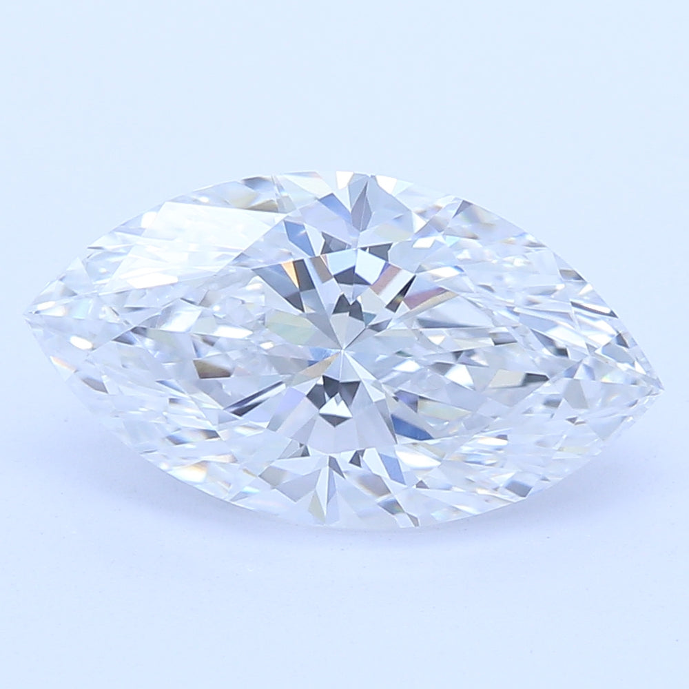 1.54 Carat Marquise Lab Diamond with  Cut Diamond in 14KT  view 1
