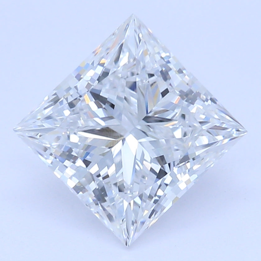 1.09 Carat Princess Lab Diamond with  Cut Diamond in 14KT  view 1
