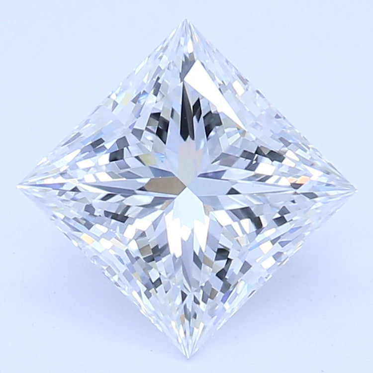 1.02 Carat Princess Lab Diamond with  Cut Diamond in 14KT  view 1
