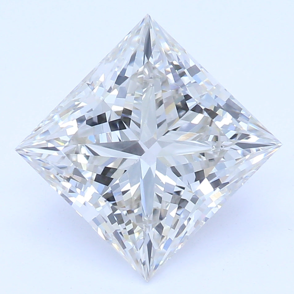 2.0 Carat Princess Lab Diamond with  Cut Diamond in 14KT  view 1
