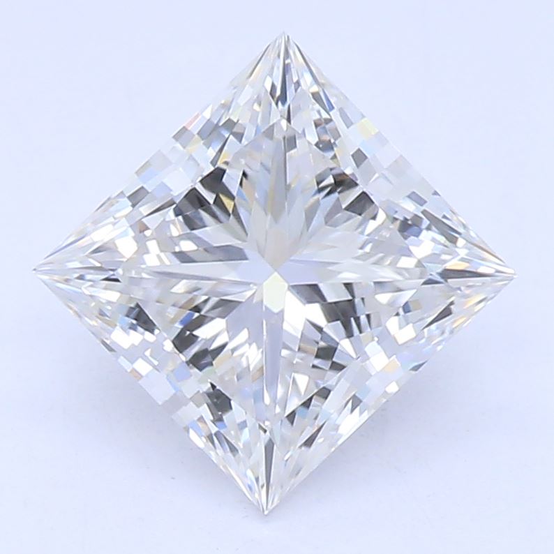 1.11 Carat Princess Lab Diamond with  Cut Diamond in 14KT  view 1
