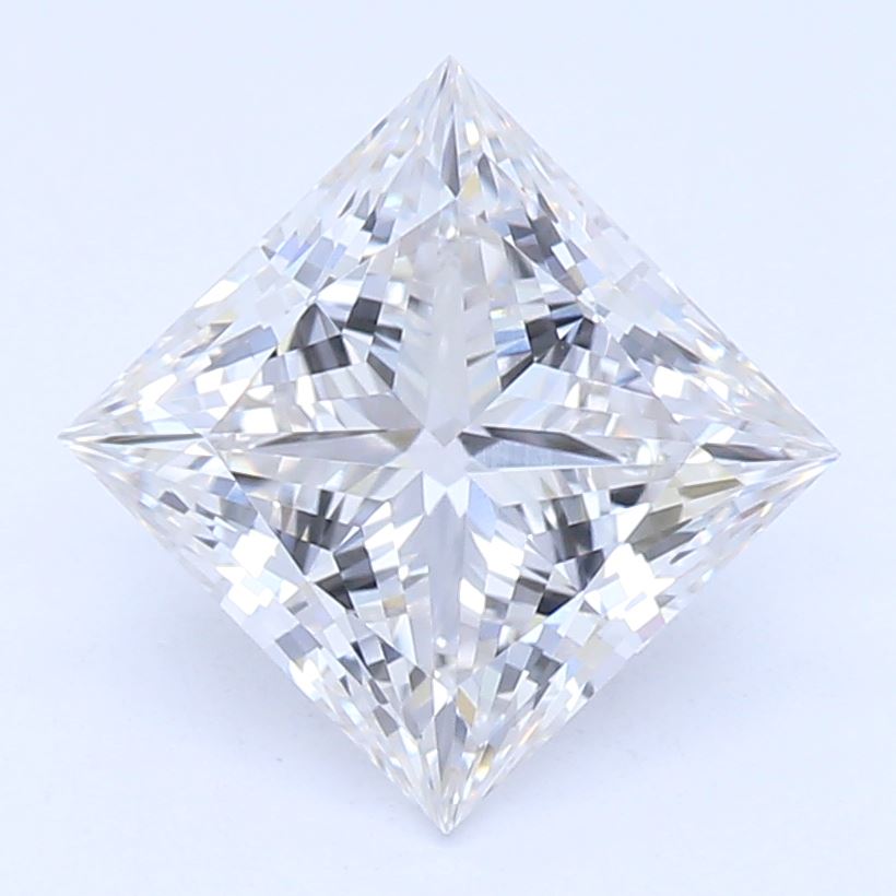 1.15 Carat Princess Lab Diamond with  Cut Diamond in 14KT  view 1
