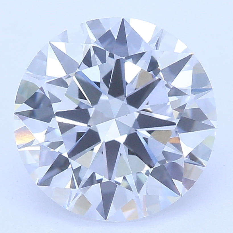 2.03 Carat Round Lab Diamond with  Cut Diamond in 14KT  view 1
