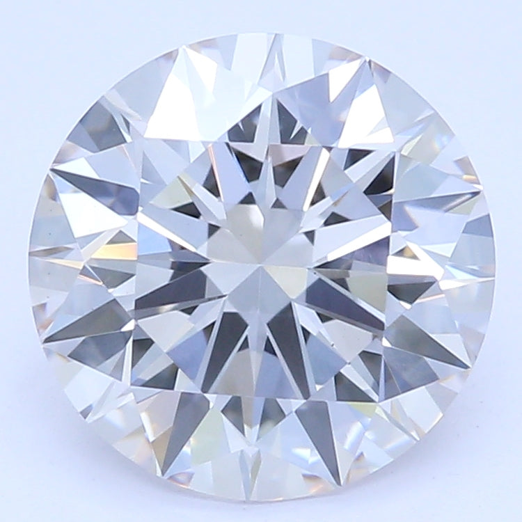 1.34 Carat Round Lab Diamond with  Cut Diamond in 14KT  view 1
