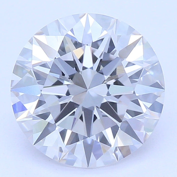 1.5 Carat Round Lab Diamond with  Cut Diamond in 14KT  view 1
