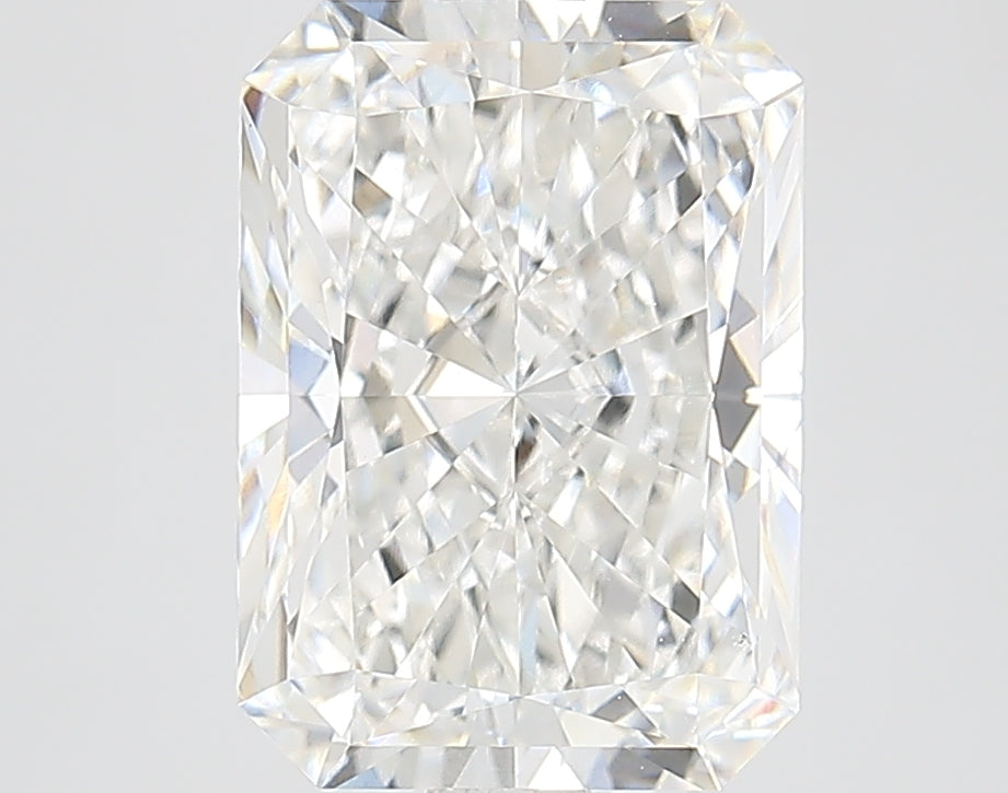 3.6 Carat Radiant Lab Diamond with  Cut Diamond in 14KT  view 1
