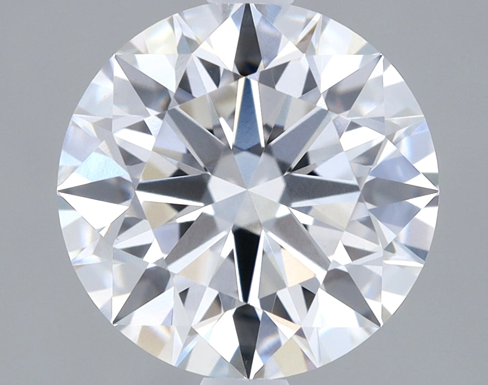 2.08 Carat Round Lab Diamond with  Cut Diamond in 14KT  view 1
