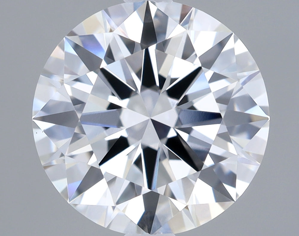 2.3 Carat Round Lab Diamond with  Cut Diamond in 14KT  view 1
