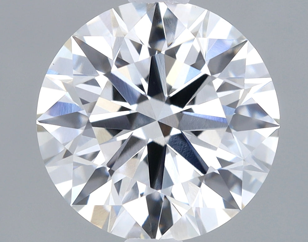 2.04 Carat Round Lab Diamond with  Cut Diamond in 14KT  view 1
