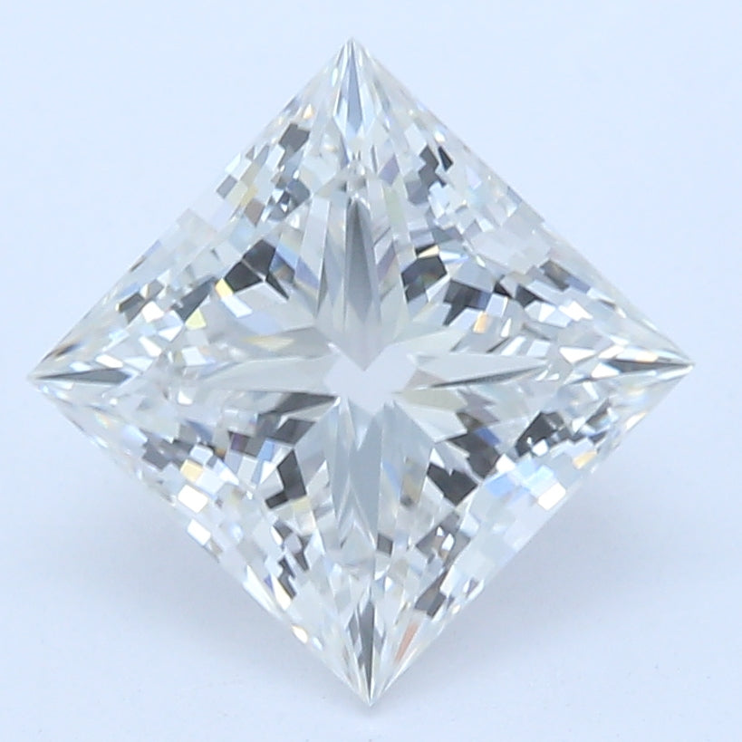 1.05 Carat Princess Lab Diamond with  Cut Diamond in 14KT  view 1
