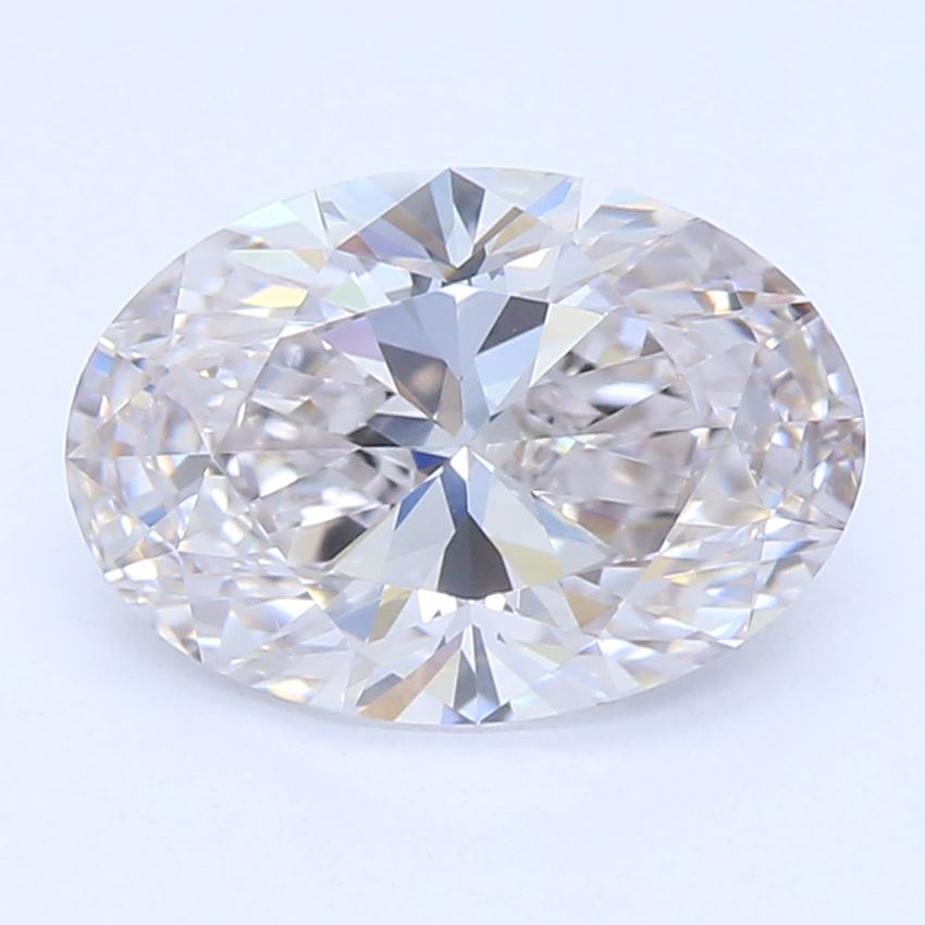 1.18 Carat Oval Lab Diamond with  Cut Diamond in 14KT  view 1
