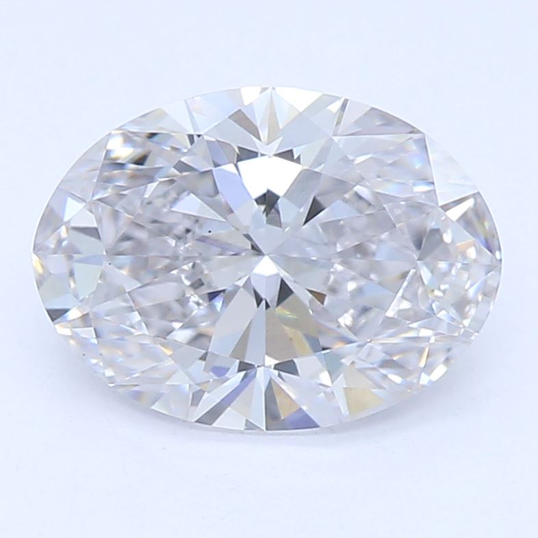 1.0 Carat Oval Lab Diamond with  Cut Diamond in 14KT  view 1
