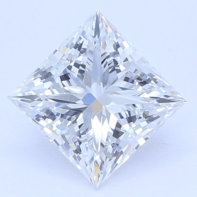 0.83 Carat Princess Lab Diamond with  Cut Diamond in 14KT  view 1
