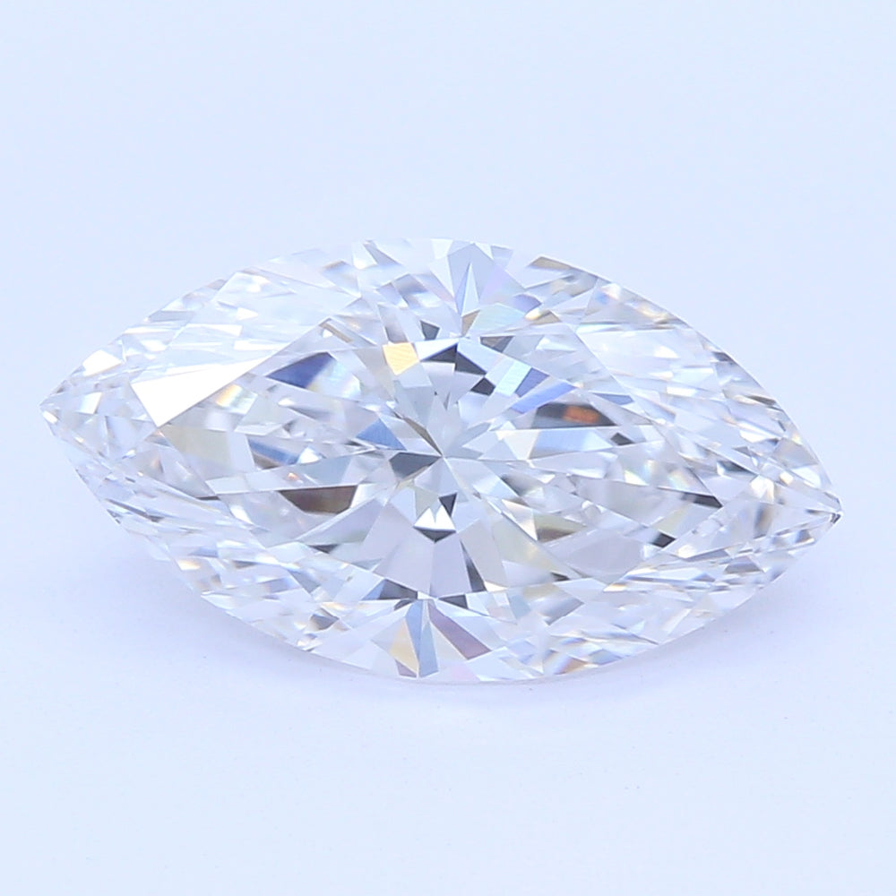 1.53 Carat Marquise Lab Diamond with  Cut Diamond in 14KT  view 1
