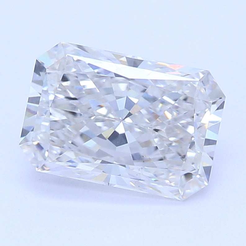 1.02 Carat Radiant Lab Diamond with  Cut Diamond in 14KT  view 1
