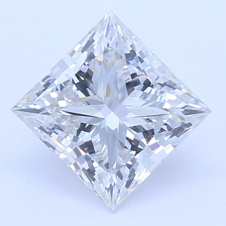 1.13 Carat Princess Lab Diamond with  Cut Diamond in 14KT  view 1
