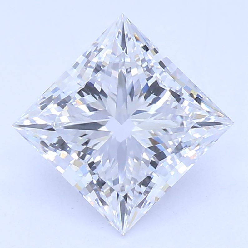 1.19 Carat Princess Lab Diamond with  Cut Diamond in 14KT  view 1
