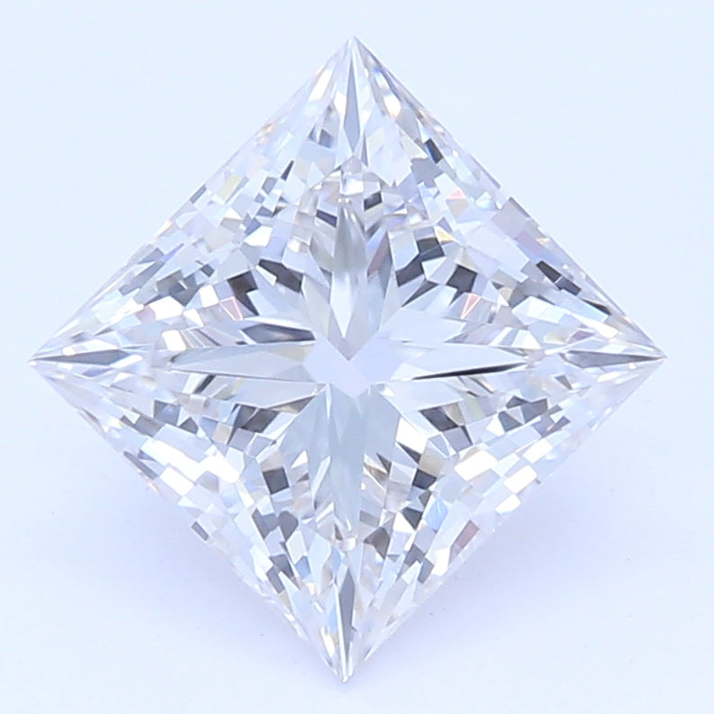 1.27 Carat Princess Lab Diamond with  Cut Diamond in 14KT  view 1
