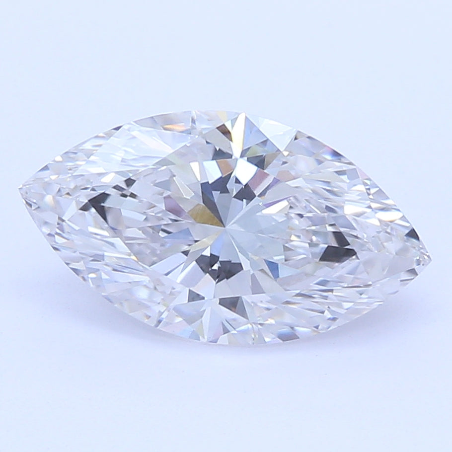 1.02 Carat Marquise Lab Diamond with  Cut Diamond in 14KT  view 1
