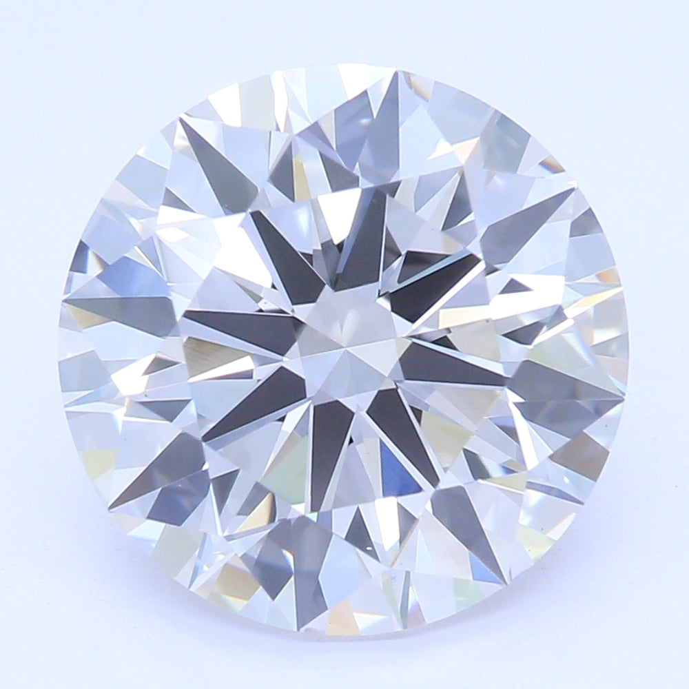 3.32 Carat Round Lab Diamond with  Cut Diamond in 14KT  view 1
