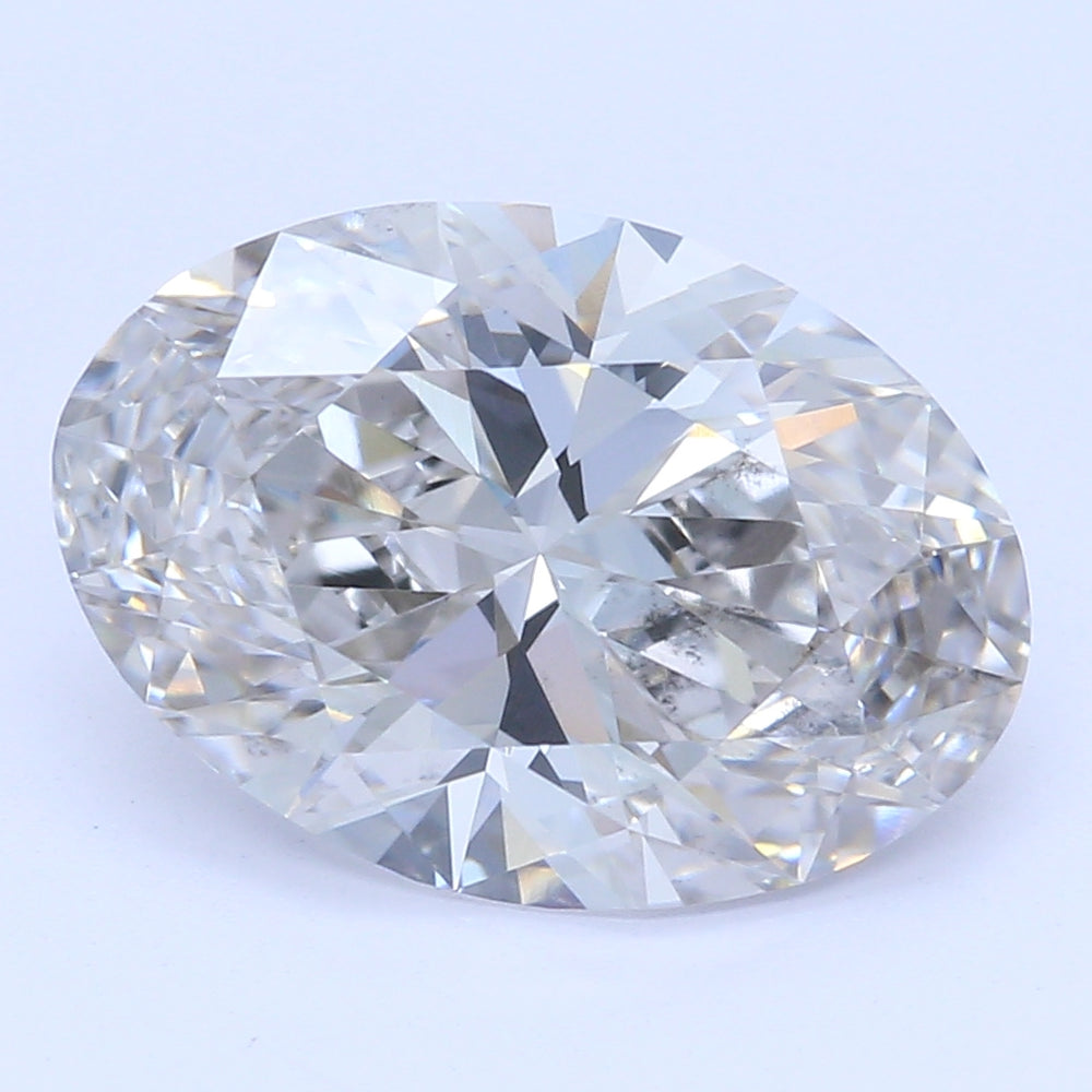 1.75 Carat Oval Lab Diamond with  Cut Diamond in 14KT  view 1
