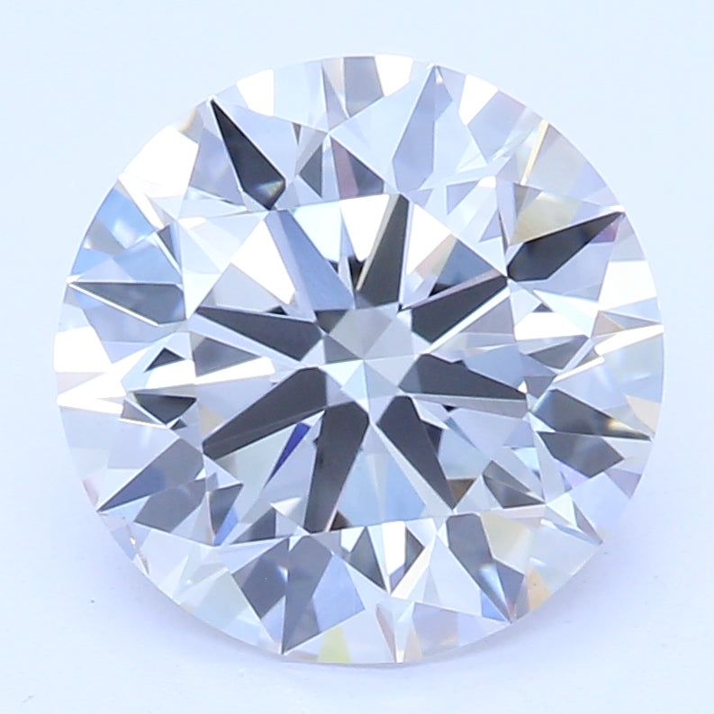 1.7 Carat Round Lab Diamond with  Cut Diamond in 14KT  view 1
