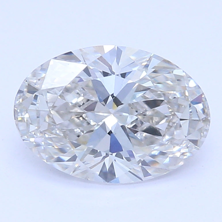 0.73 Carat Oval Lab Diamond with  Cut Diamond in 14KT  view 1
