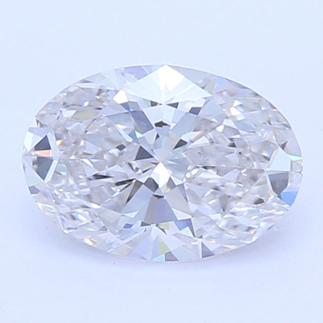 0.52 Carat Oval Lab Diamond with  Cut Diamond in 14KT  view 1
