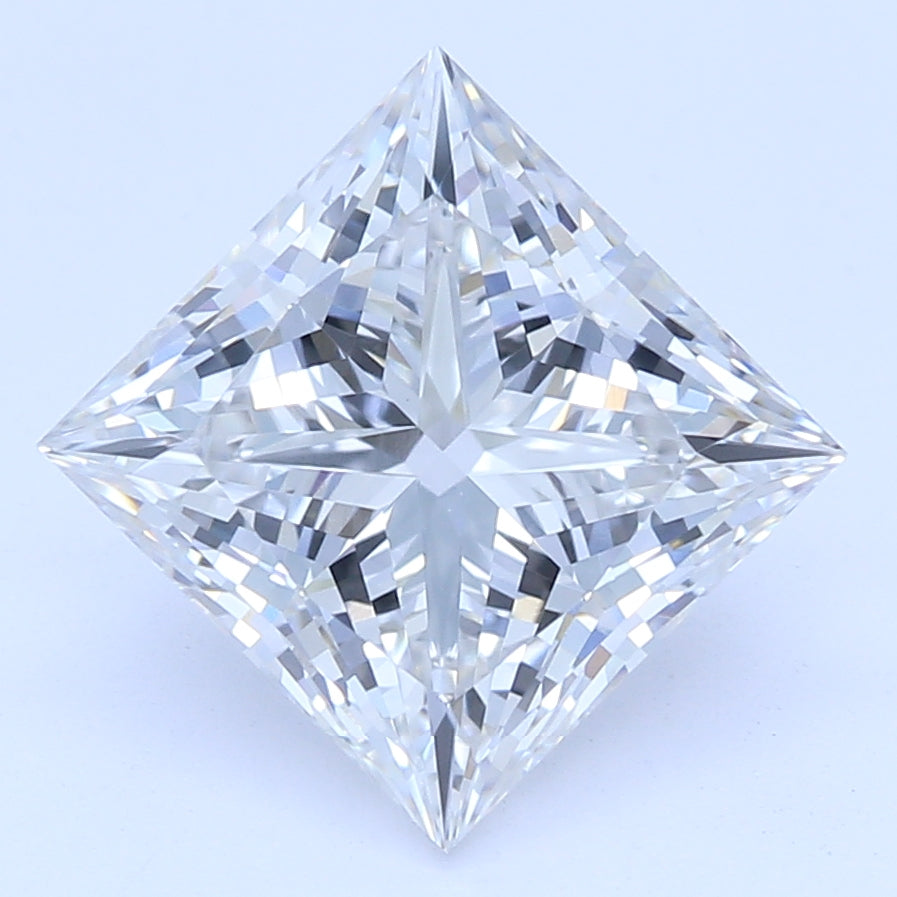 1.83 Carat Princess Lab Diamond with  Cut Diamond in 14KT  view 1
