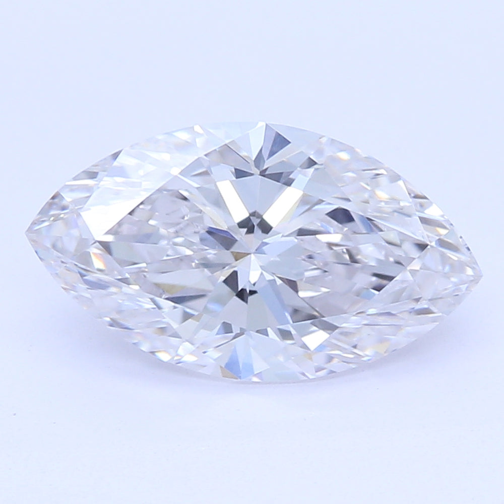 1.5 Carat Marquise Lab Diamond with  Cut Diamond in 14KT  view 1
