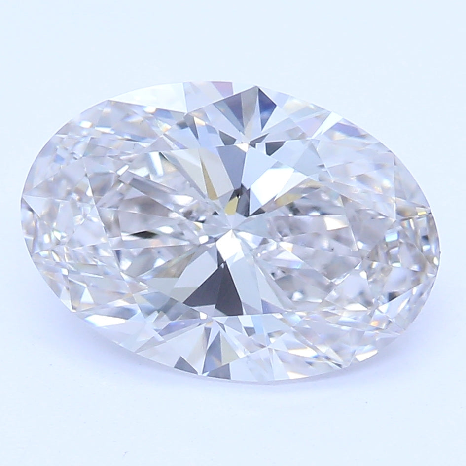1.7 Carat Oval Lab Diamond with  Cut Diamond in 14KT  view 1

