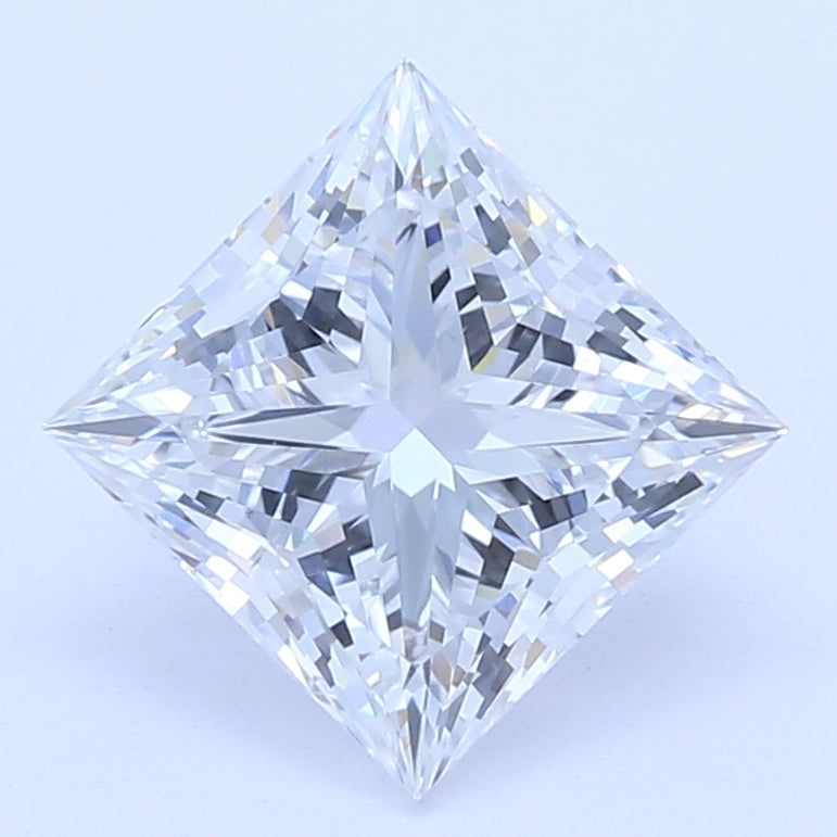 1.13 Carat Princess Lab Diamond with  Cut Diamond in 14KT  view 1
