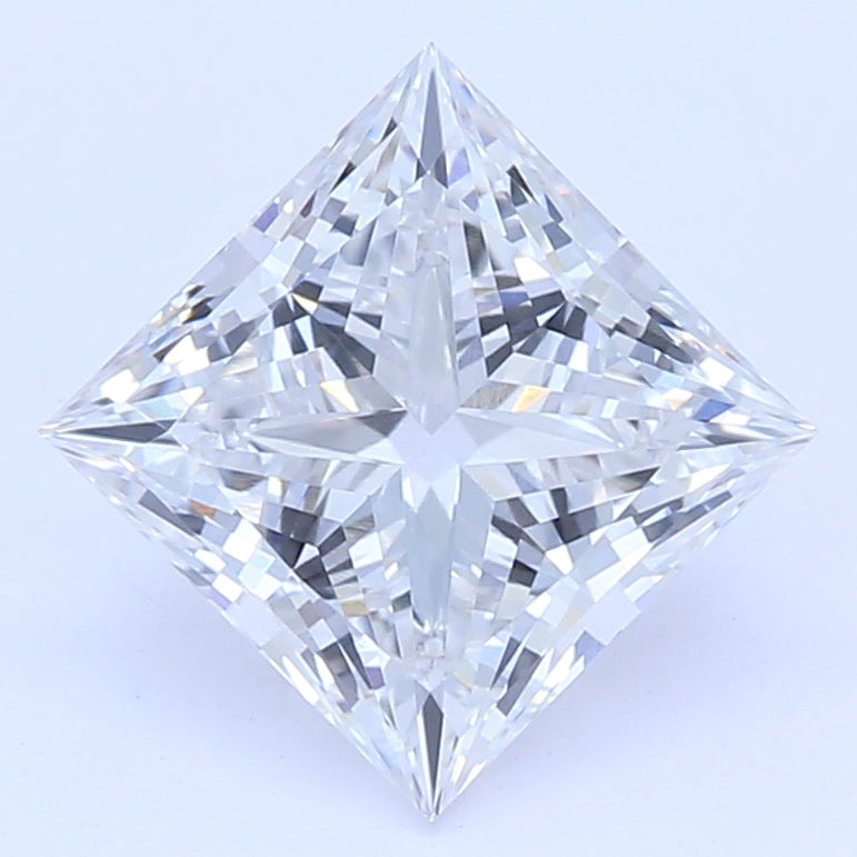1.17 Carat Princess Lab Diamond with  Cut Diamond in 14KT  view 1
