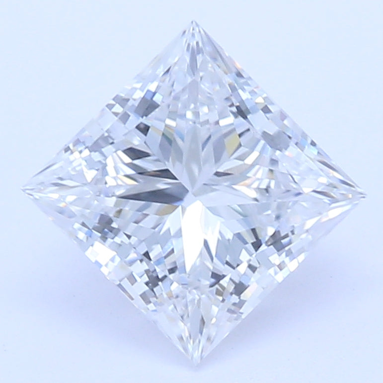 1.15 Carat Princess Lab Diamond with  Cut Diamond in 14KT  view 1
