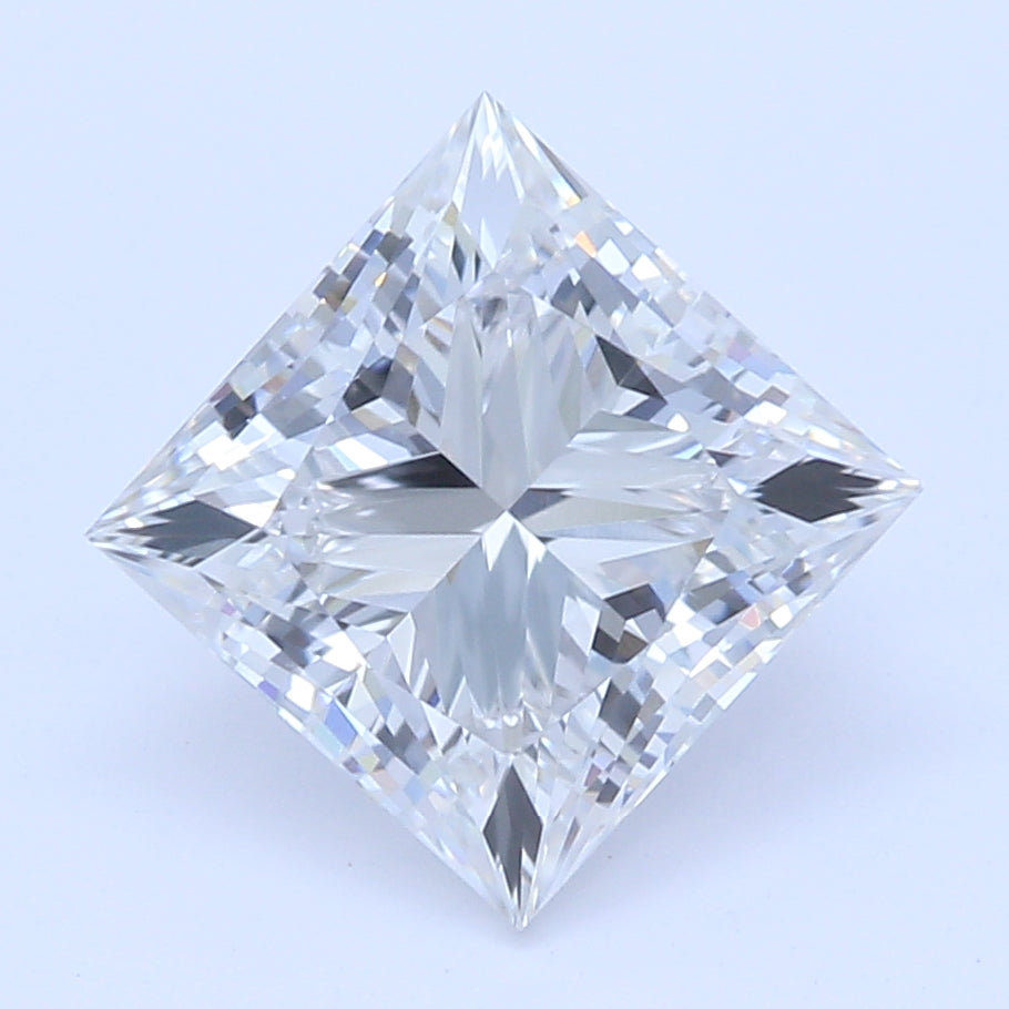 1.17 Carat Princess Lab Diamond with  Cut Diamond in 14KT  view 1
