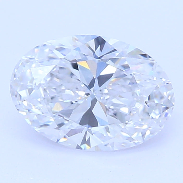 0.75 Carat Oval Lab Diamond with  Cut Diamond in 14KT  view 1
