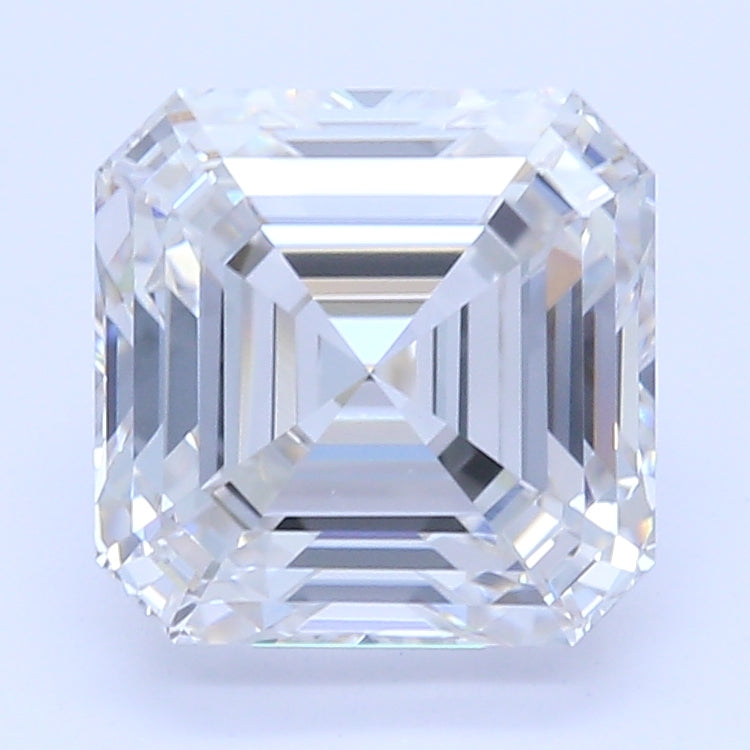 1.29 Carat Asscher Lab Diamond with  Cut Diamond in 14KT  view 1
