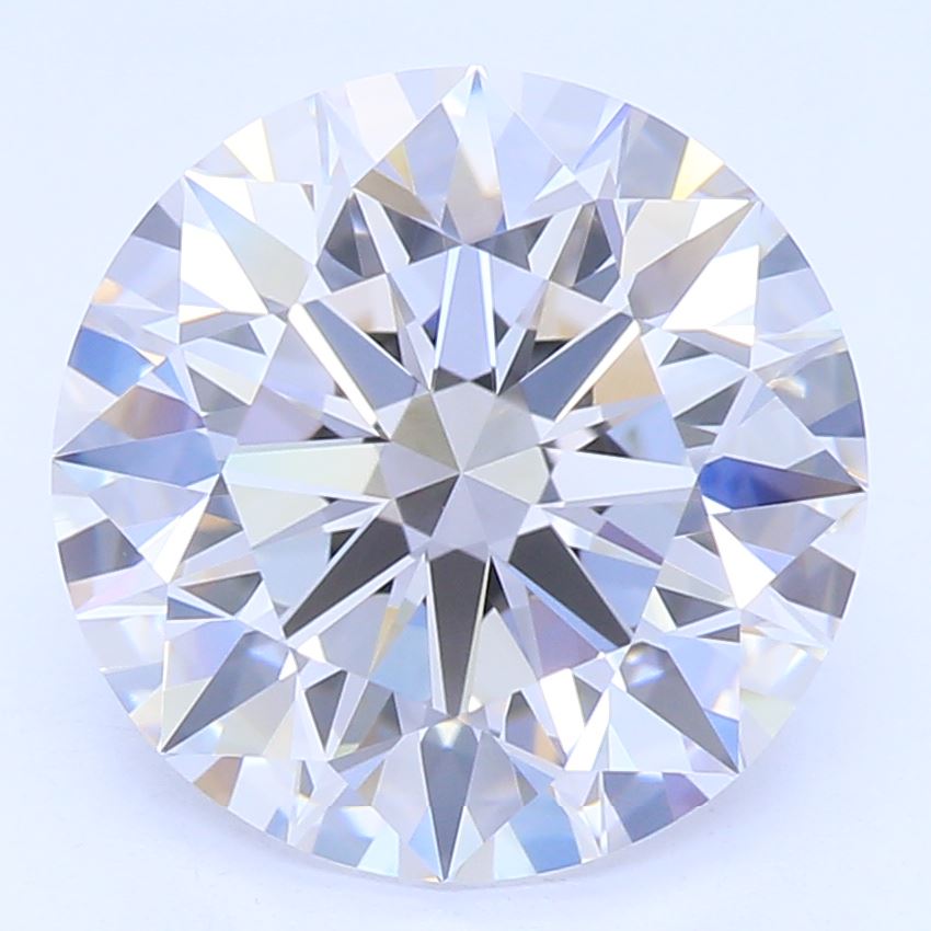 2.32 Carat Round Lab Diamond with  Cut Diamond in 14KT  view 1
