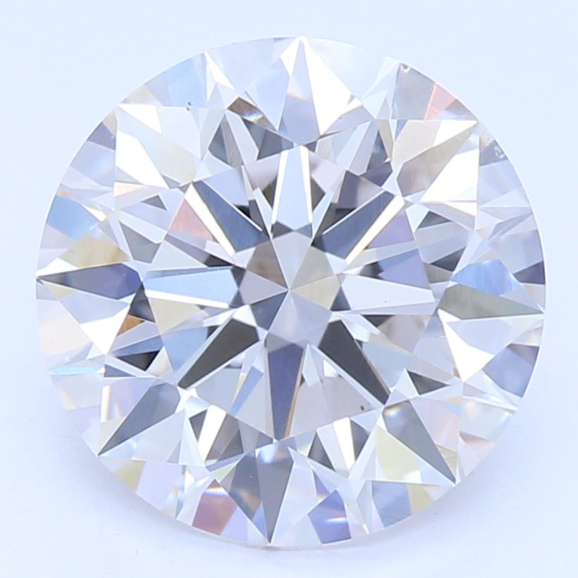 2.15 Carat Round Lab Diamond with  Cut Diamond in 14KT  view 1
